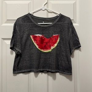 Exp core performance watermelon crop top